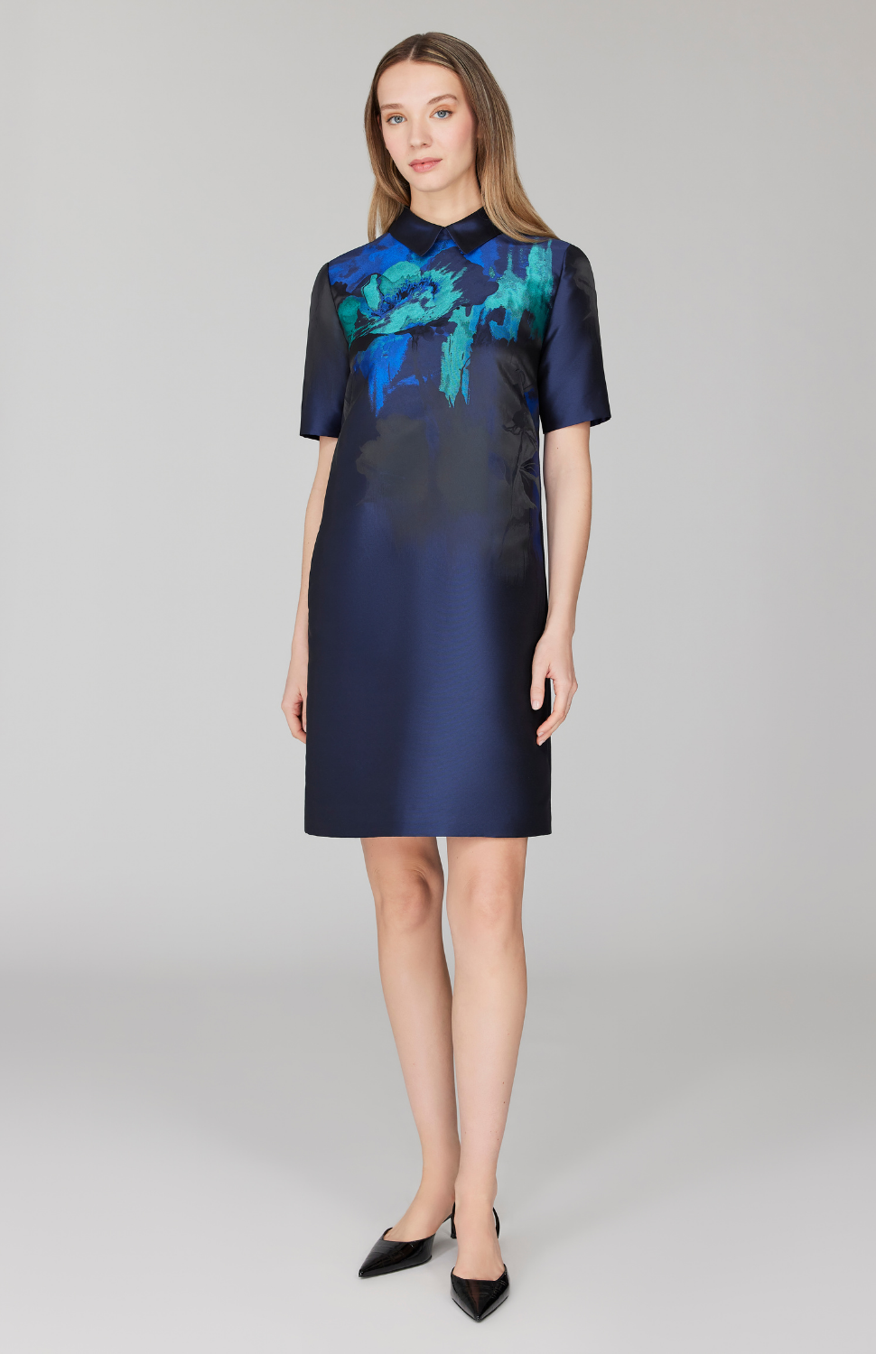 elegant shift dress Stunningly Chic Shift Dress In Silver