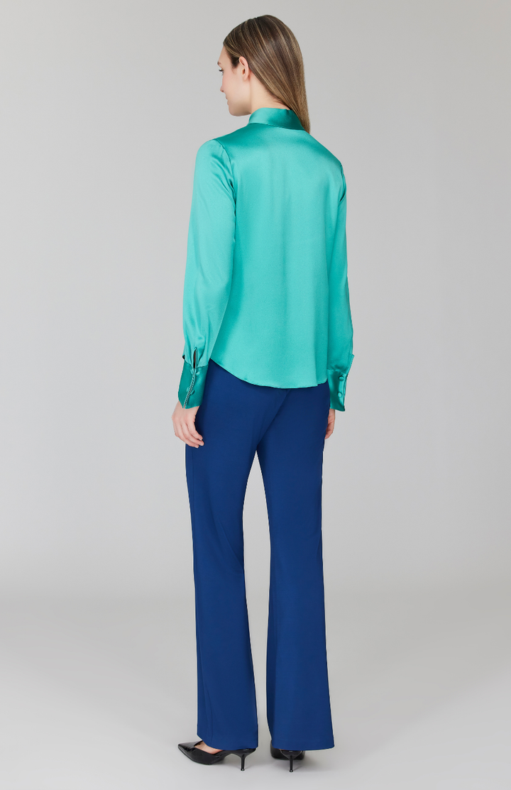 Matte Jersey Straight Pant w/ Back Elastic