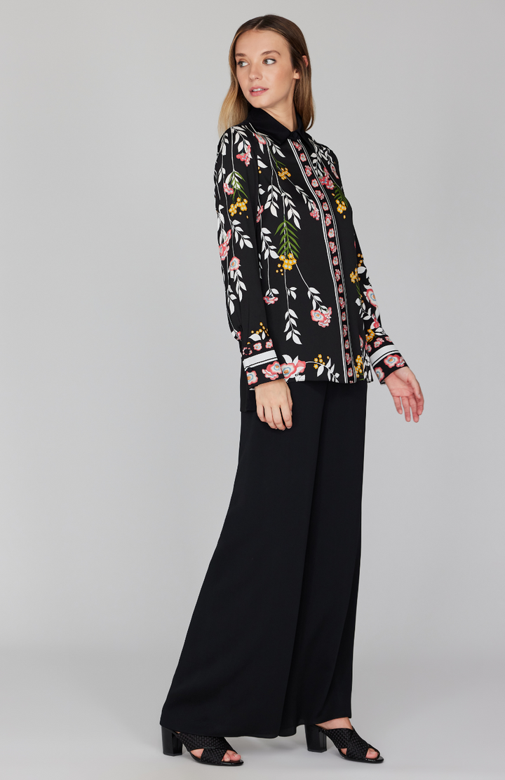 Bramble Collared Blouse w/ Relaxed Sleeve