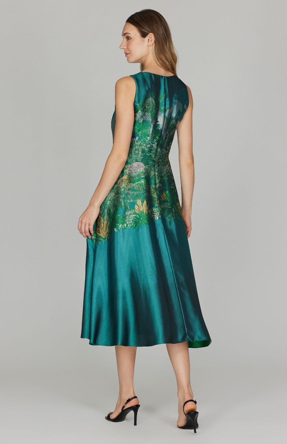 Rainforest Jacquard Fit & Flare Dress