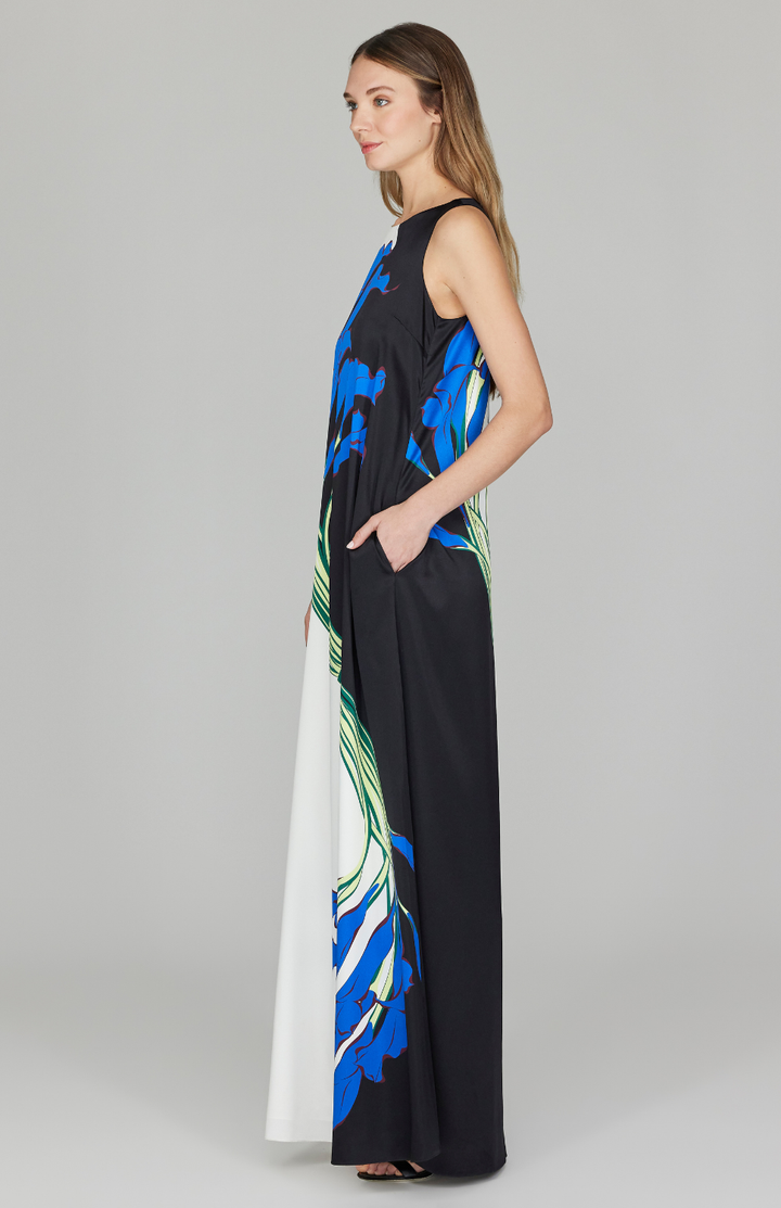 Calla Lily Sleeveless Trapeze Gown Mi Jong Lee Calla Lily Sleeveless Trapeze Gown Mi Jong Lee