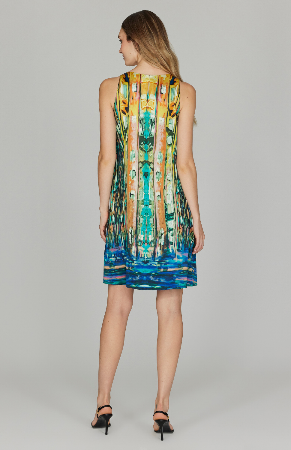 Water Reflection Short Trapeze Dress