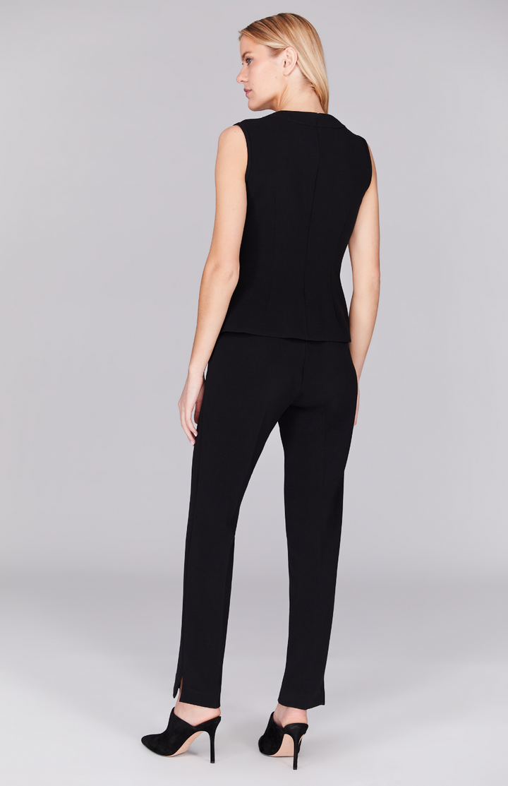 Double Face Narrow Pant w/ Back Zip