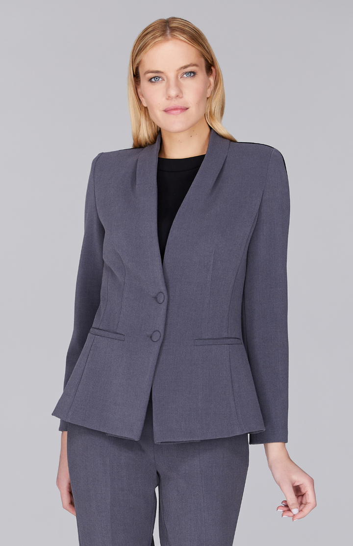 Double Face Fitted Jacket w/ Bias