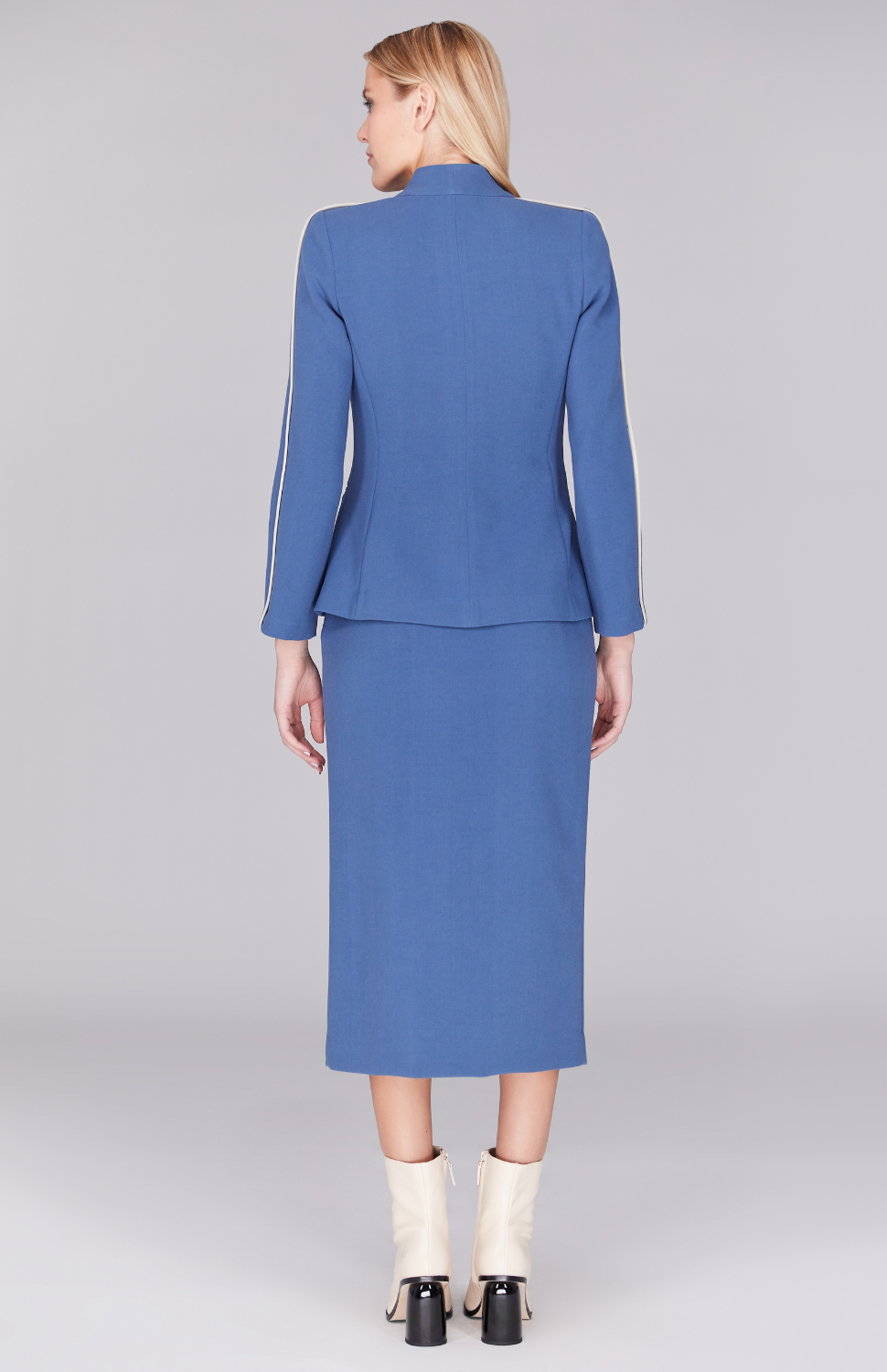 Double Face Fitted Jacket w/ Bias