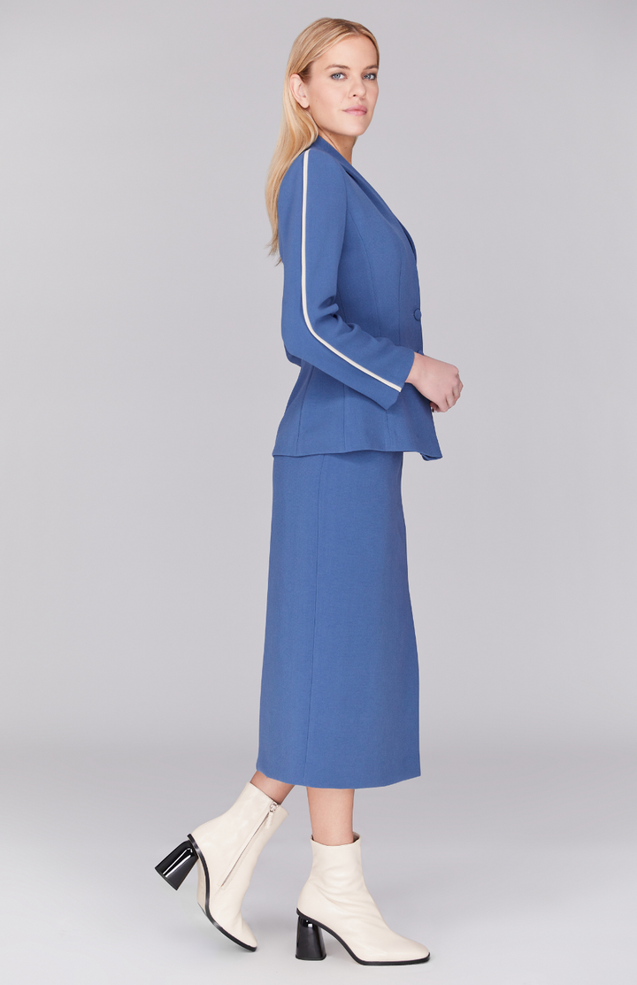 Double Face Fitted Jacket w/ Bias