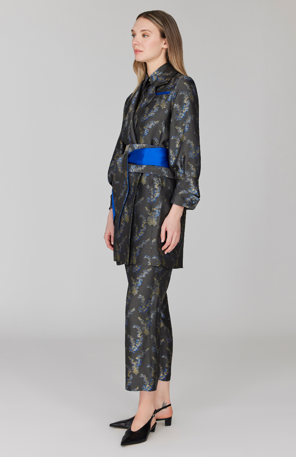 Feather Jacquard Double Sided Sash