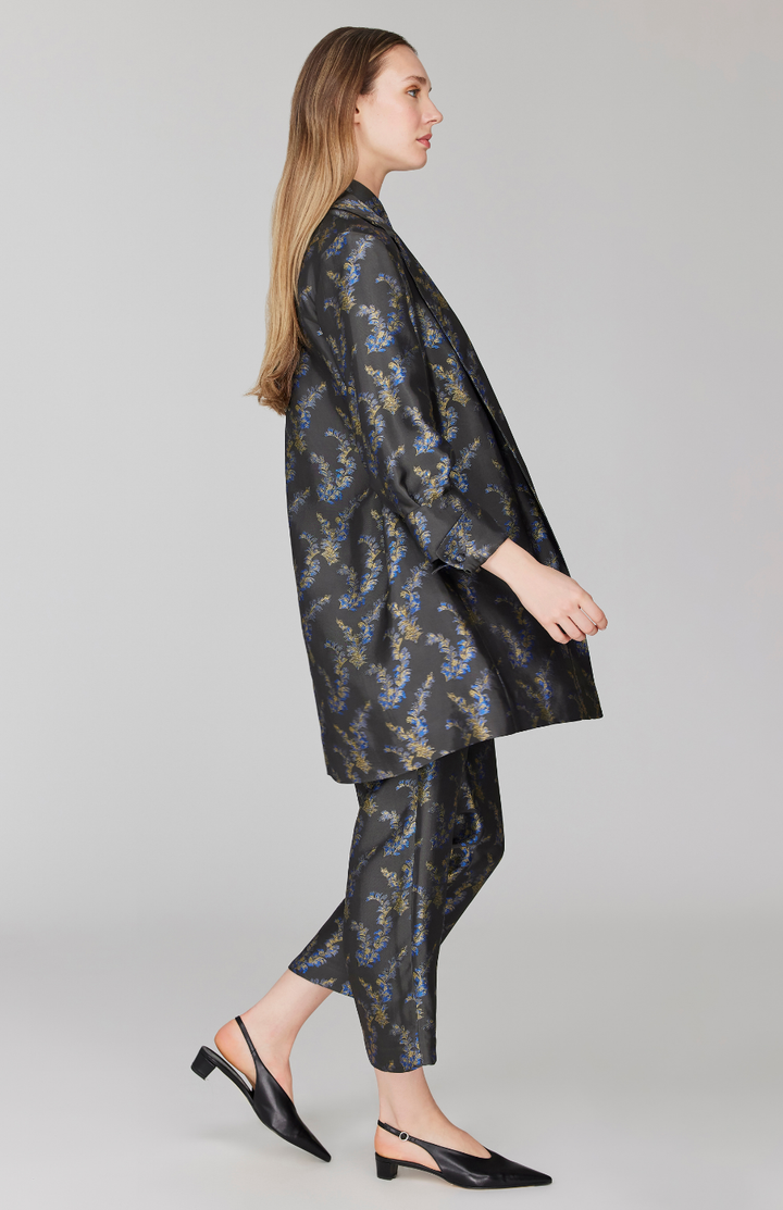 Feather Jacquard Oversized Jacket