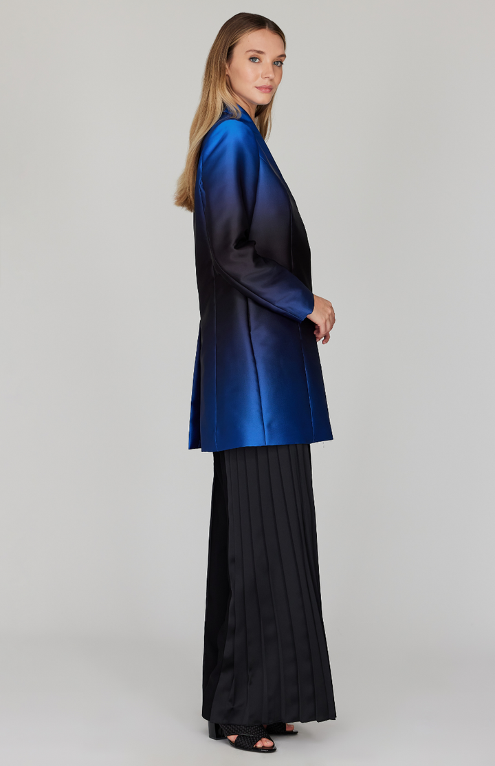 Hyacinth Print High Neck Duster