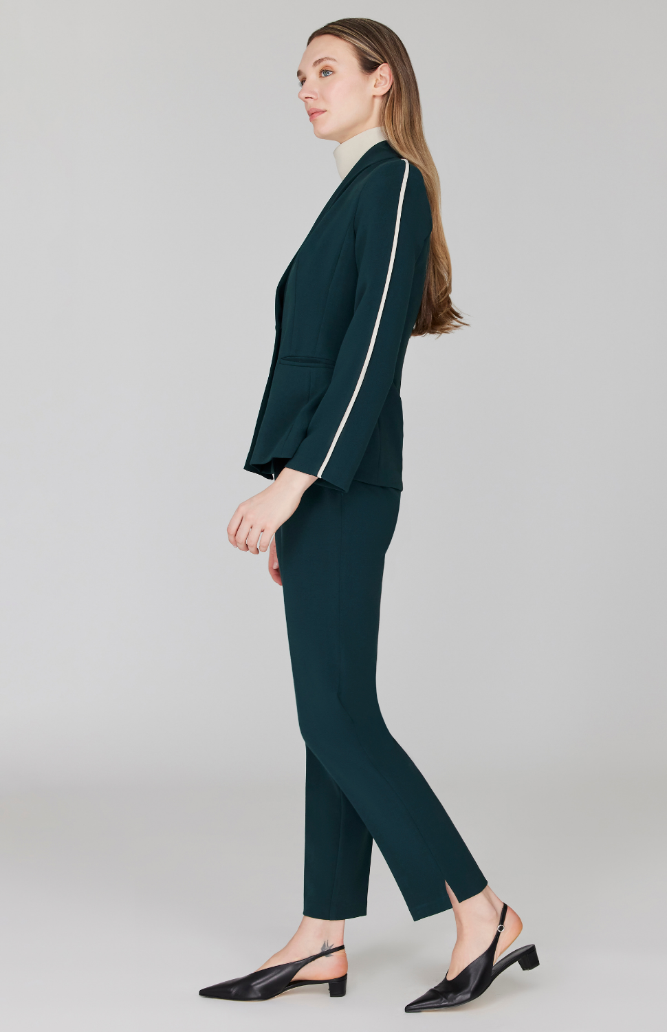 Double Face Fitted Jacket w/ Bias