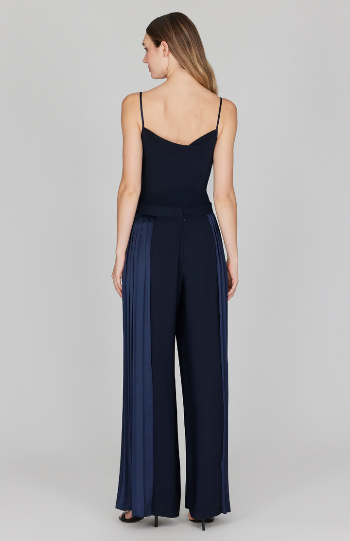 Wide Leg Pant w/ Side Pleat