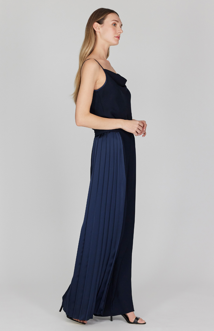 Crepe Back Satin Drape Front Camisole