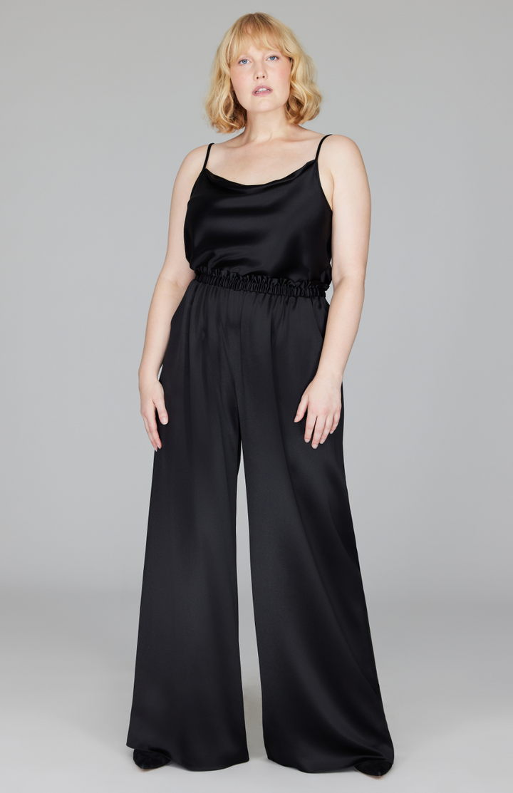 Satin Pajama Pant w/ Elastic Waistband