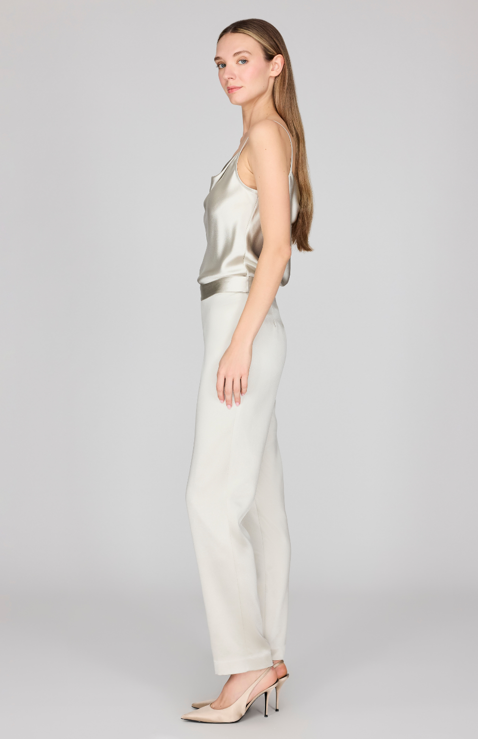 Satin Drape Front Camisole