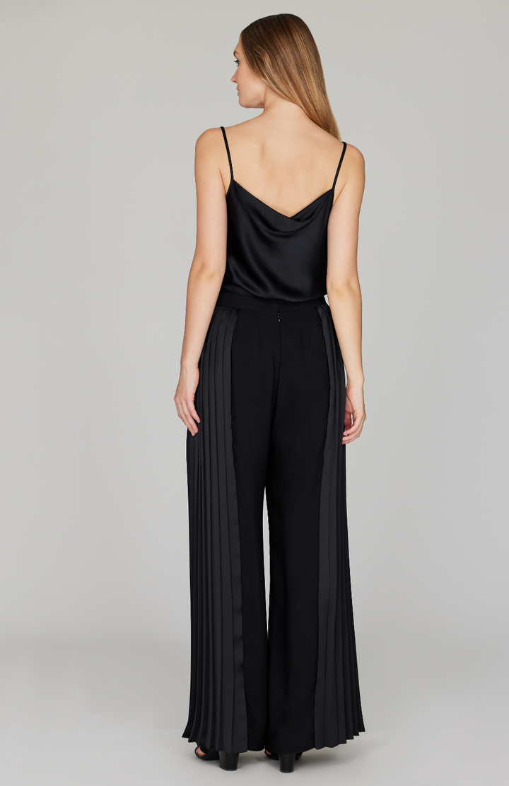 Wide Leg Pant w/ Side Pleat
