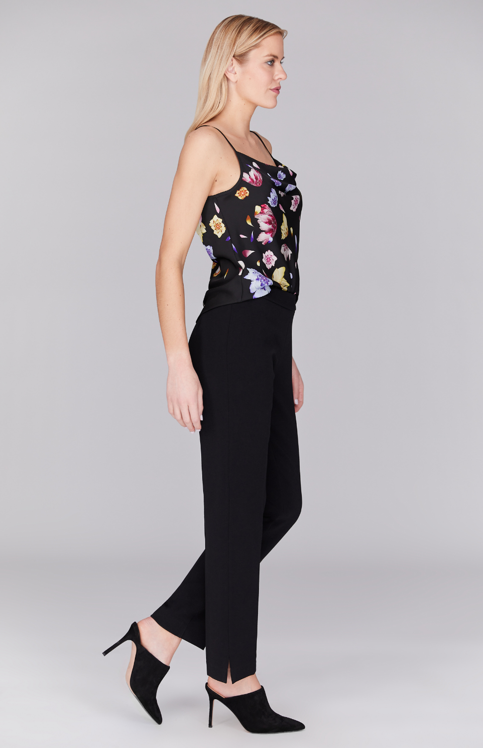 Scattered Blossom Drape Front Camisole