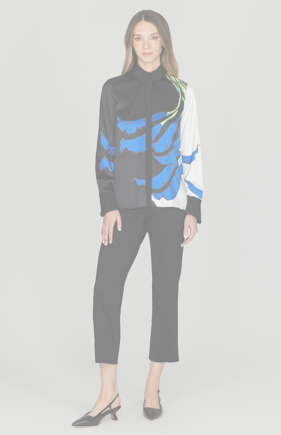 Calla Lily Collared Blouse w/ Relaxed Sleeve