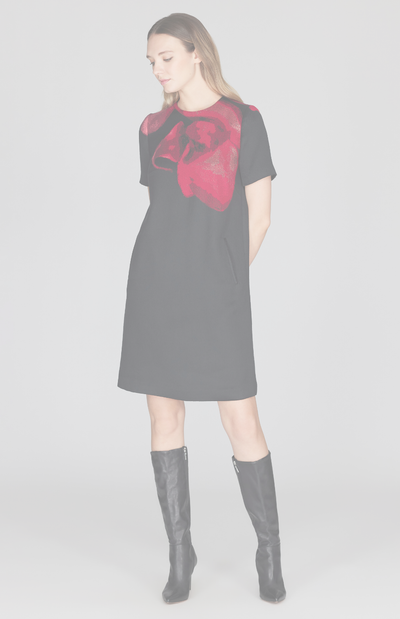 PREORDER Orchid Jacquard Short Sleeve Shift Dress