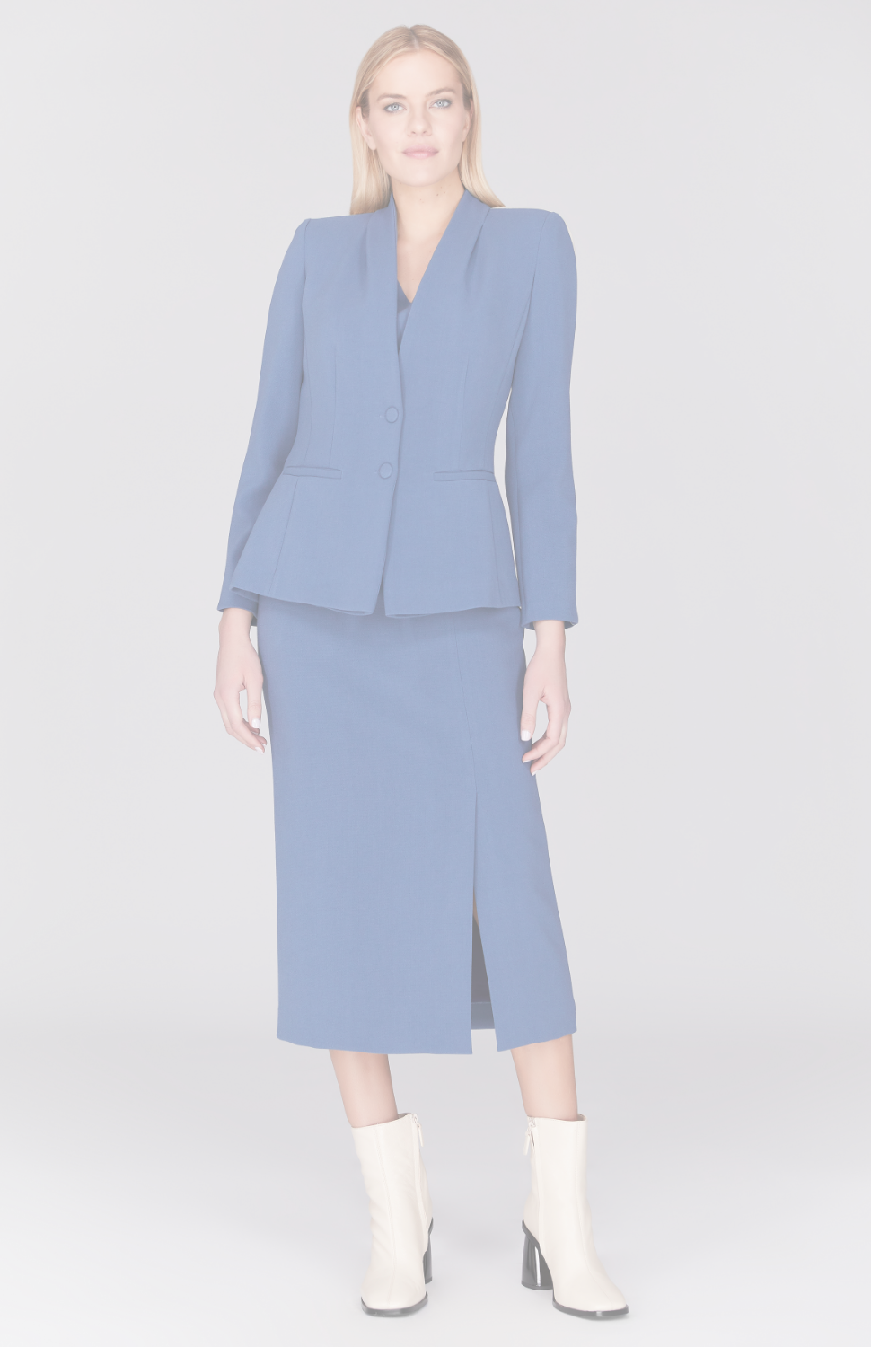 Double Face Fitted Jacket w/ Bias