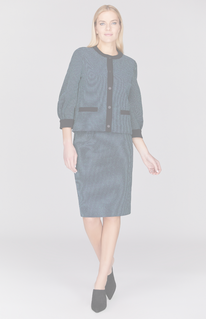 Sparkle Honeycomb Short Boxy Jacket