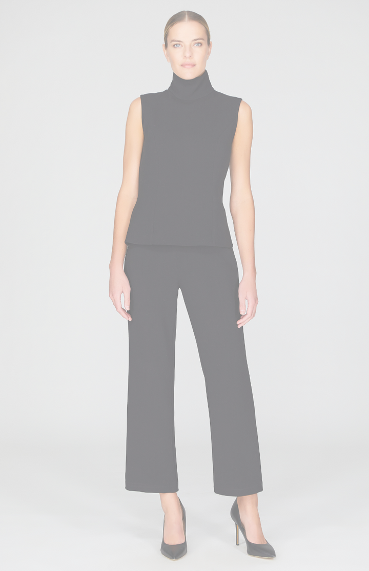 Double Face High Neck Sleeveless Top