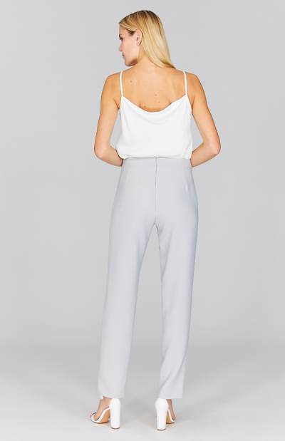 Stretch Crepe Narrow Pant w/Piping
